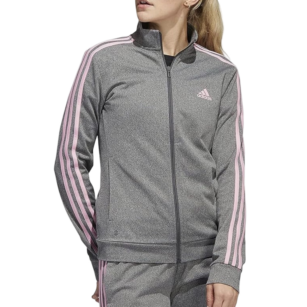 adidas Womens Warm-up Tricot Regular 3-Stripes Track Jacket